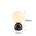 Bedroom bedside lamp study glass desk lamp