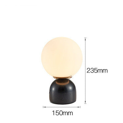 Bedroom bedside lamp study glass desk lamp