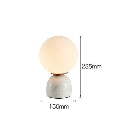 Bedroom bedside lamp study glass desk lamp