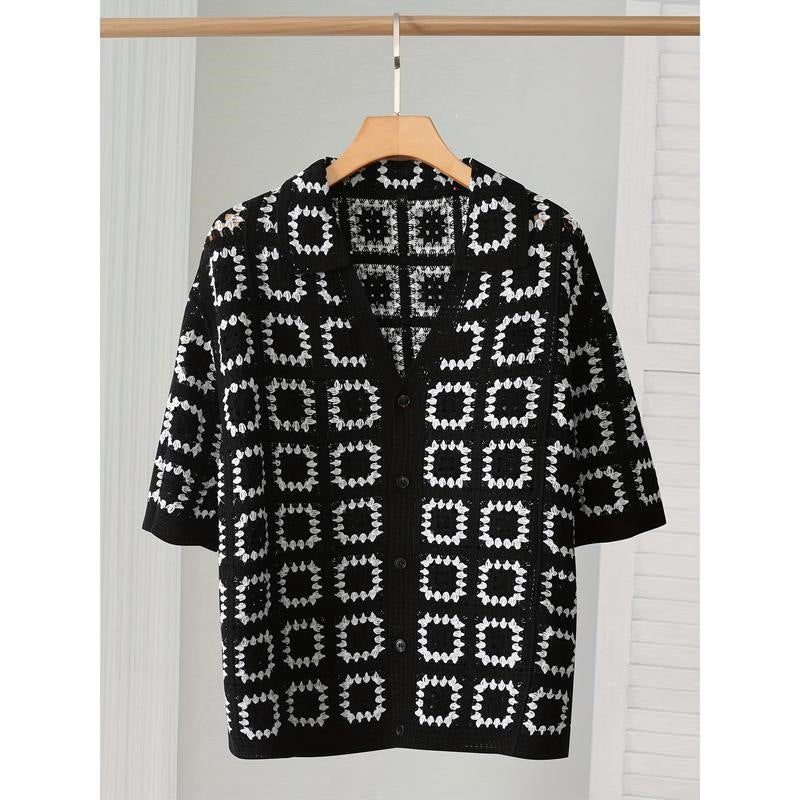 American-style Vintage Knit Sweater Men