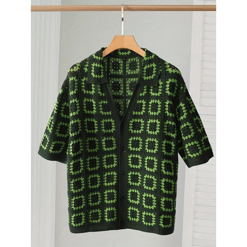 American-style Vintage Knit Sweater Men